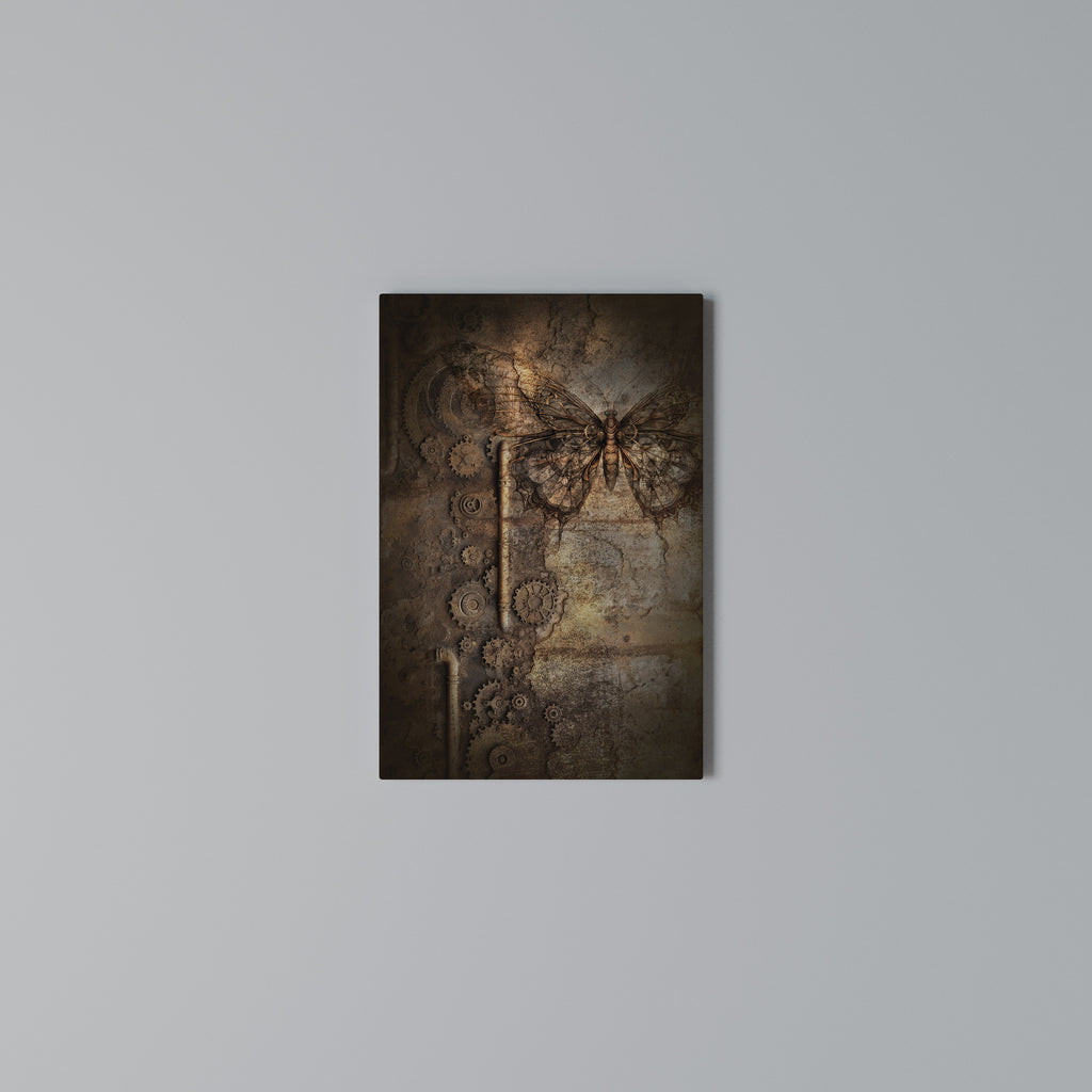 MECHANICAL BUTTERFLY Vertical Canvas Print