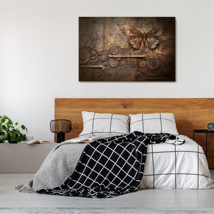 MECHANICAL BUTTERFLY Horizontal Canvas Print