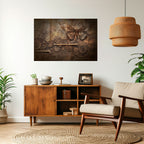 MECHANICAL BUTTERFLY Peel and Stick Horizontal Poster