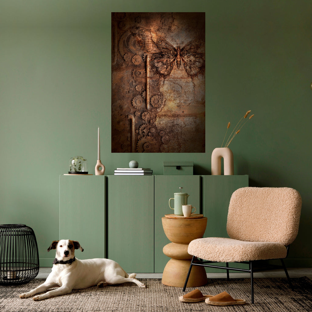 MECHANICAL BUTTERFLY Poster Vertical Autocolante