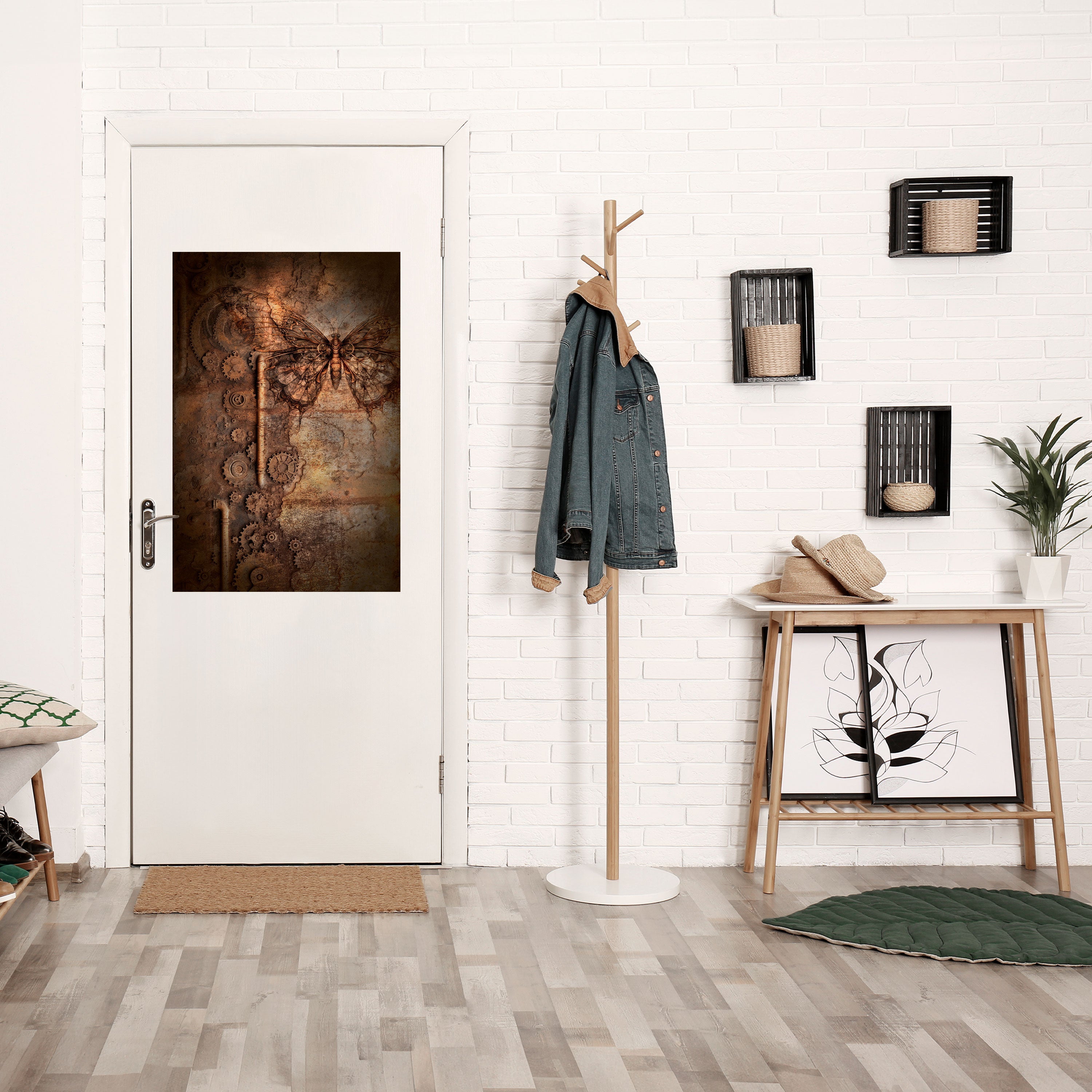 MECHANICAL BUTTERFLY Poster Vertical Autocolante