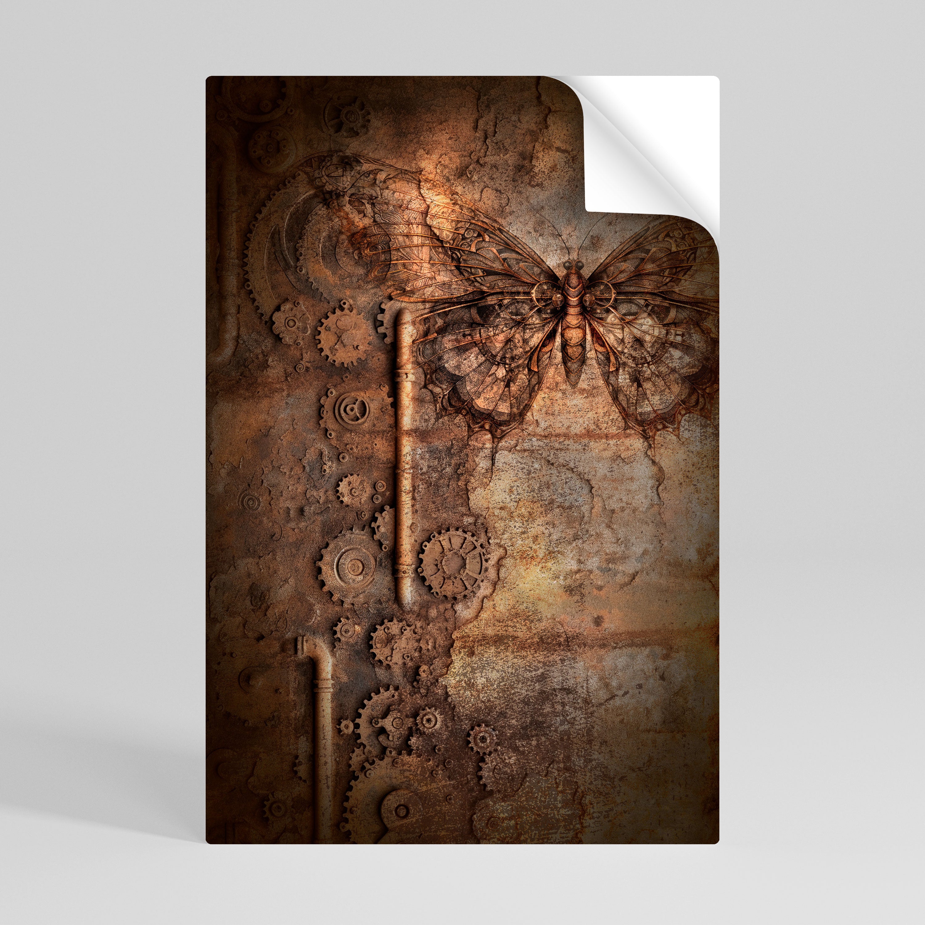 MECHANICAL BUTTERFLY Peel and Stick Vertical Poster