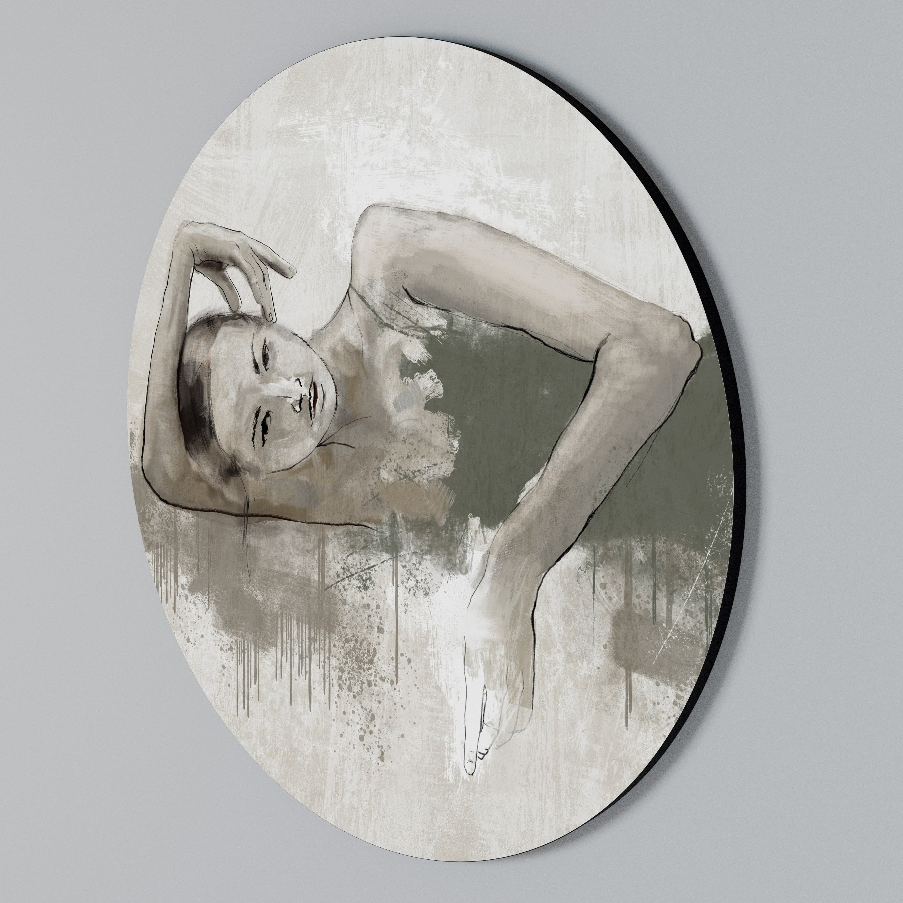 FROZEN IN TIME Arte de Parede Redonda