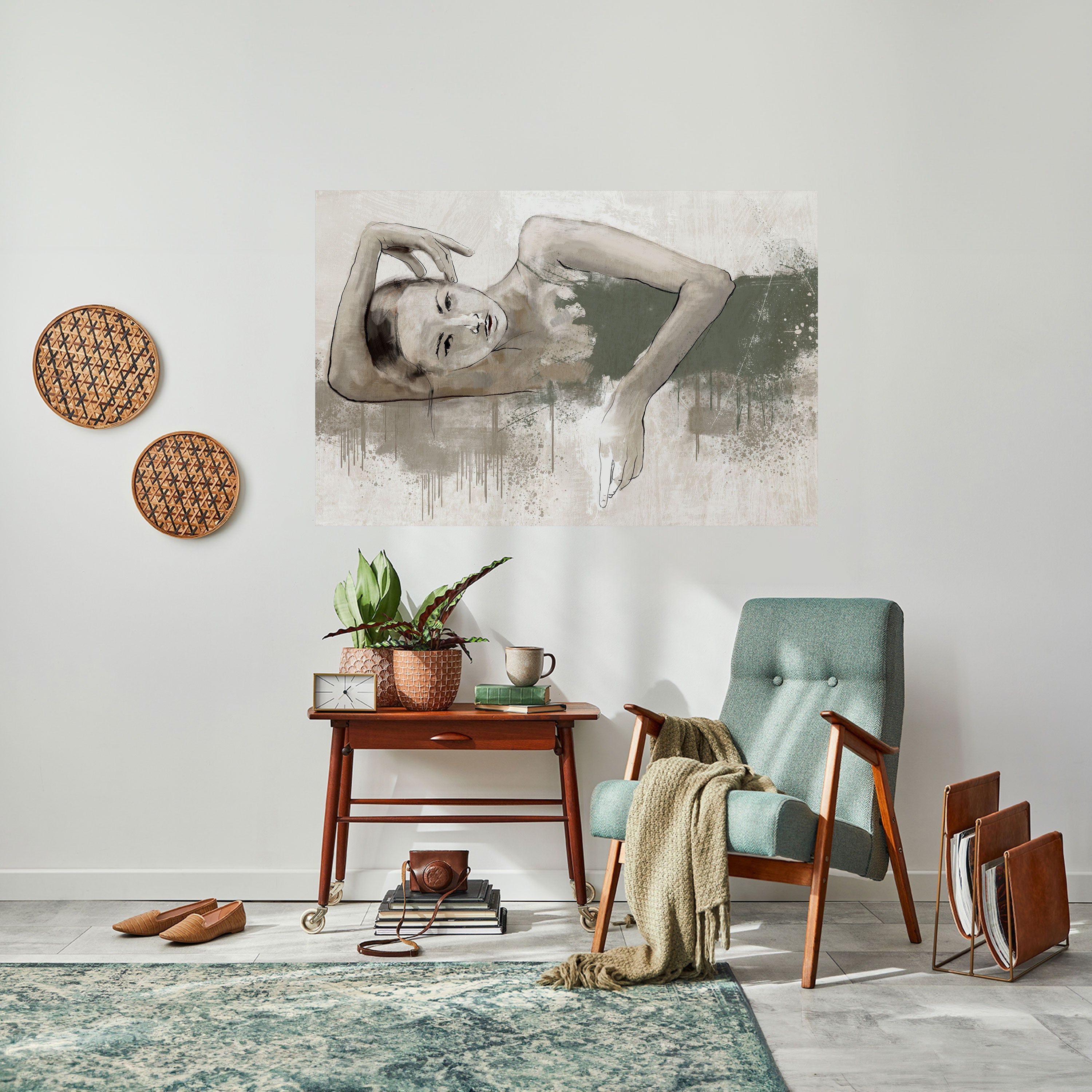 FROZEN IN TIME Peel and Stick Horizontal Poster