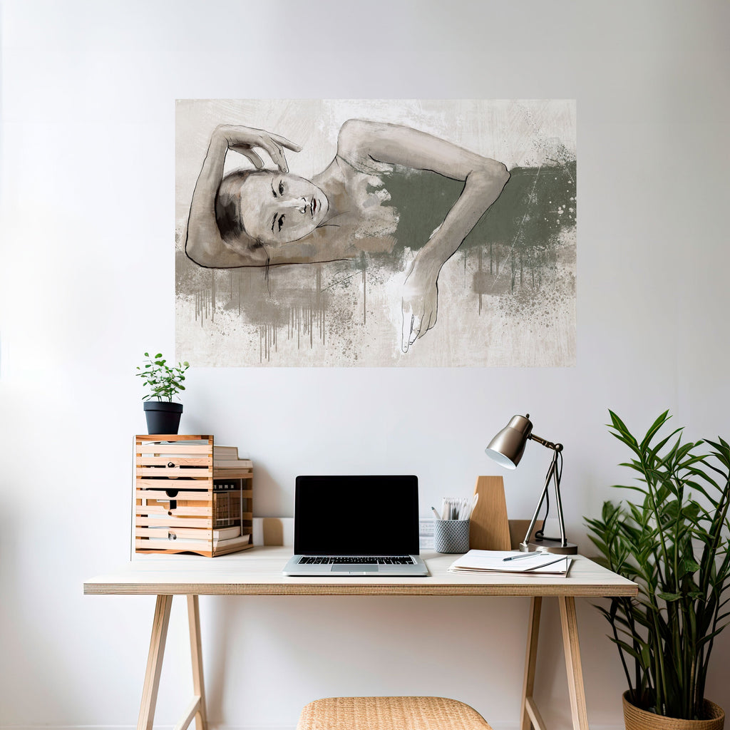 FROZEN IN TIME Peel and Stick Horizontal Poster