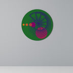 VIVID COLORWHEEL Round Wall Art