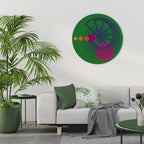 VIVID COLORWHEEL Round Wall Art
