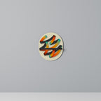 RIBBON REVERIE Prateleira Oval Decorativa em Acabamento Preto