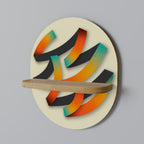 RIBBON REVERIE Prateleira Oval Decorativa em Efeito Carvalho