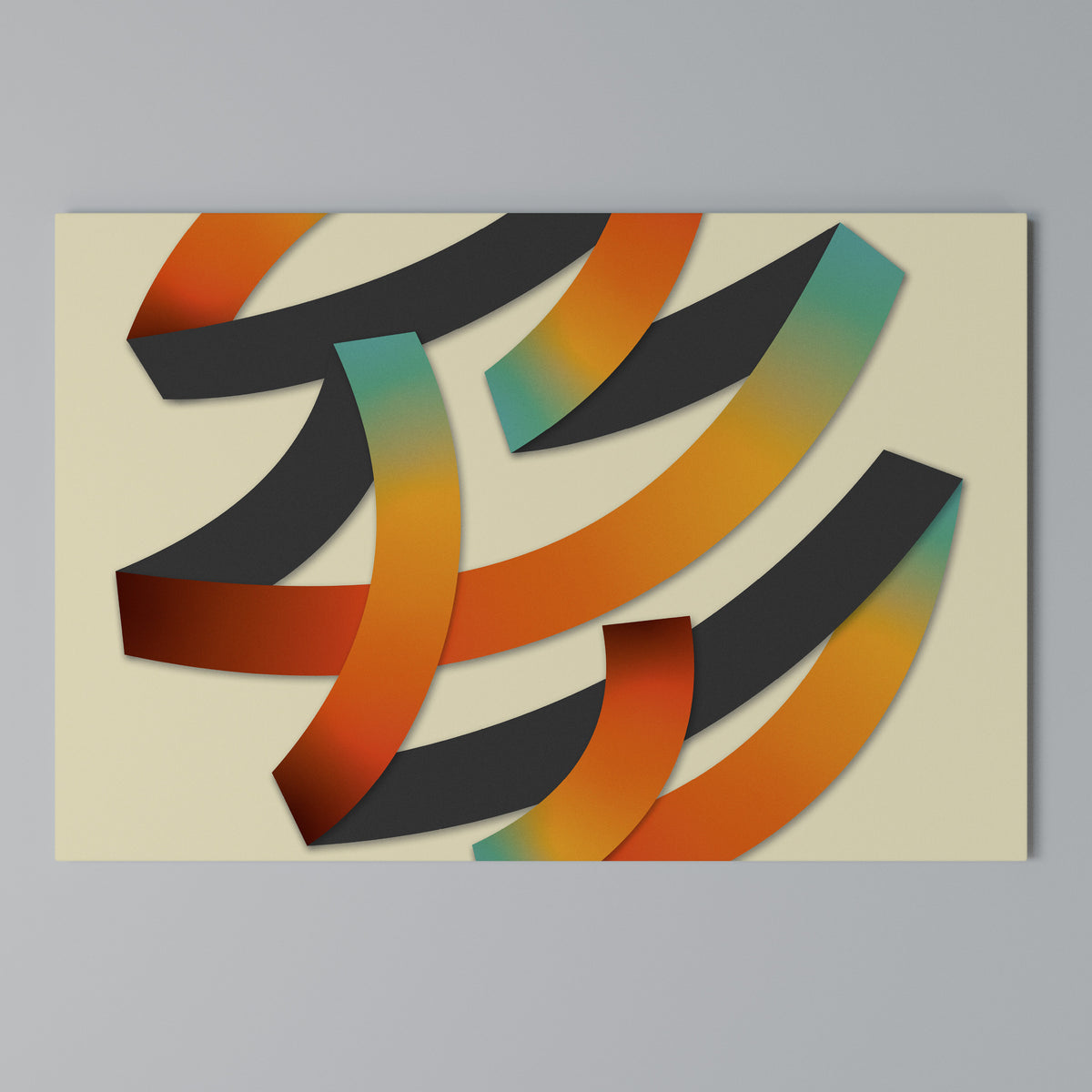 RIBBON REVERIE Horizontal Canvas Print