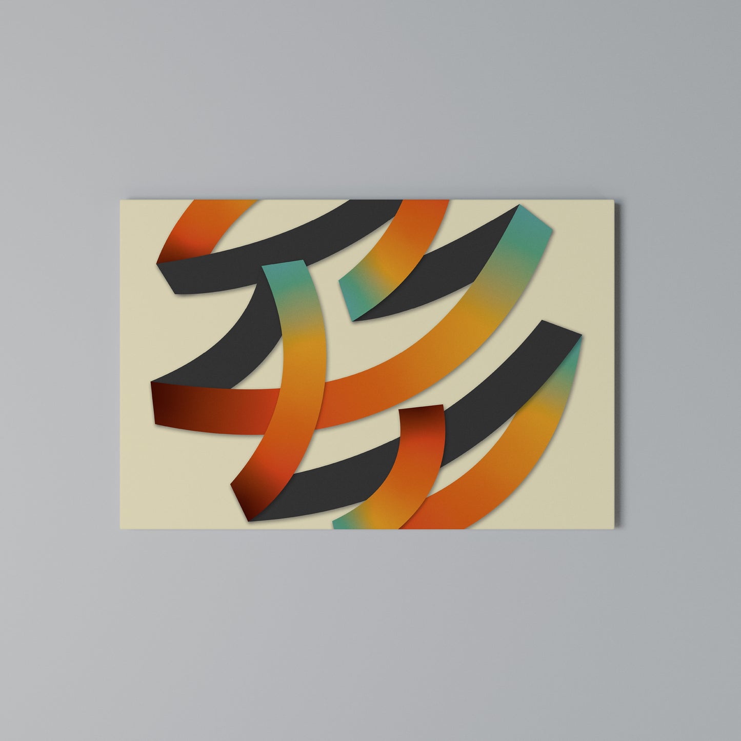 RIBBON REVERIE Horizontal Canvas Print
