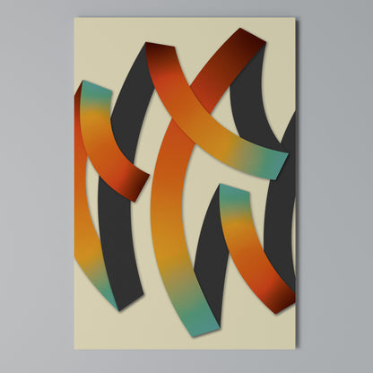RIBBON REVERIE Vertical Canvas Print