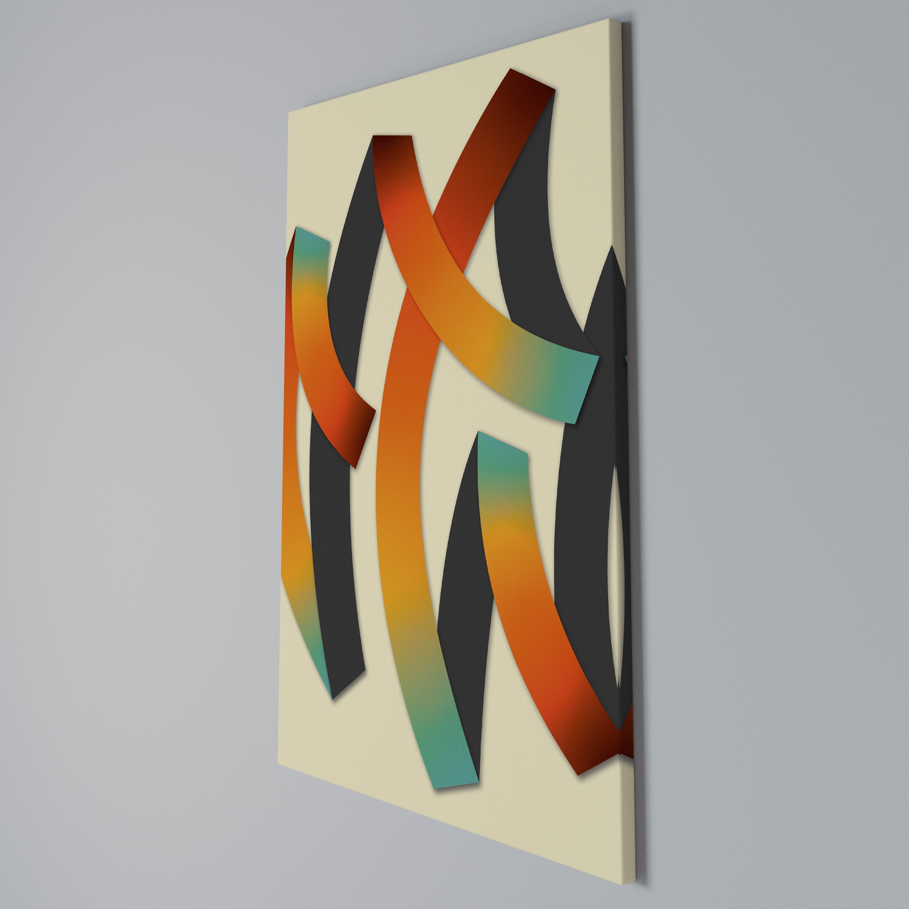 RIBBON REVERIE Vertical Canvas Print