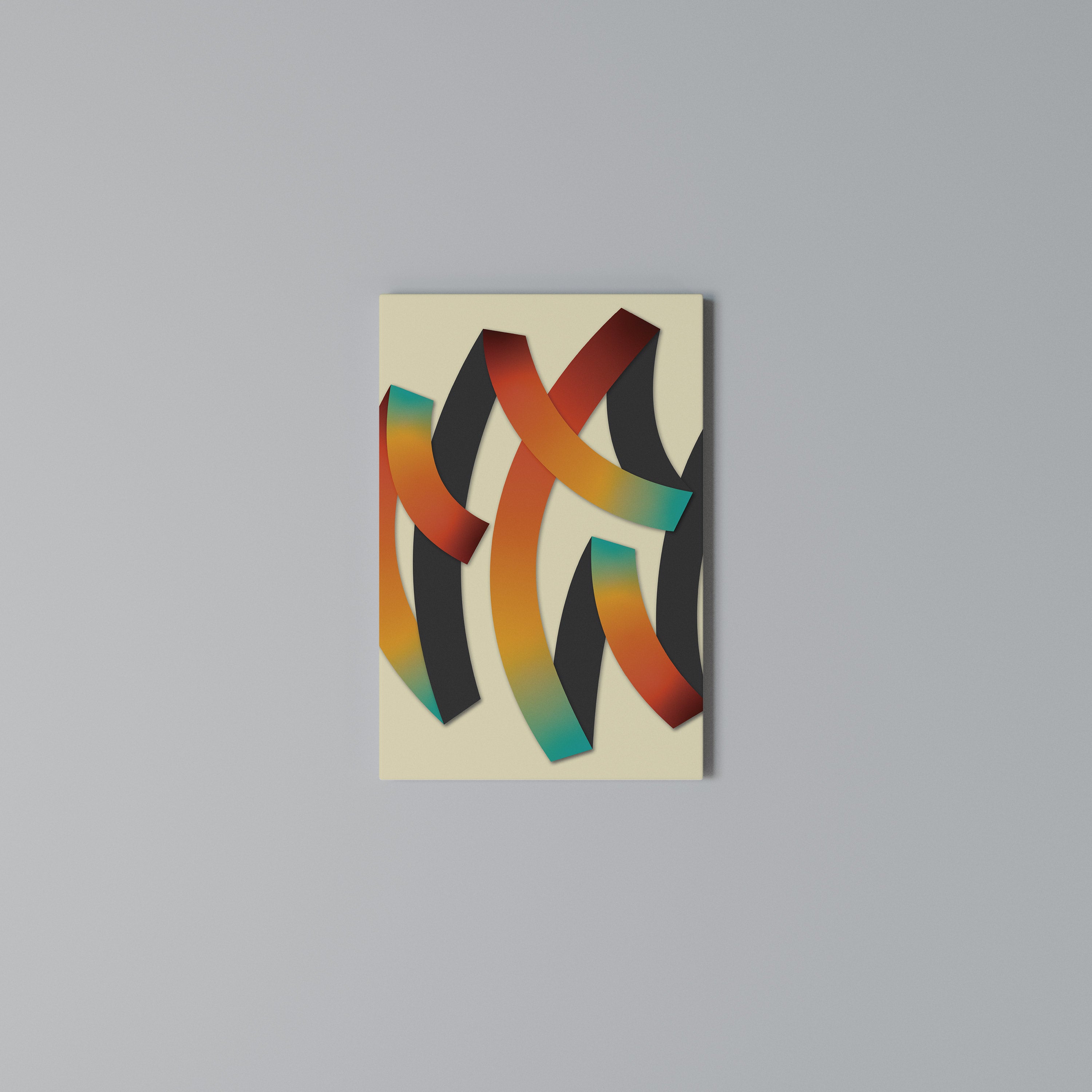 RIBBON REVERIE Vertical Canvas Print