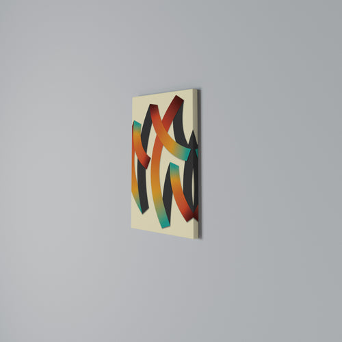 RIBBON REVERIE Quadro em tela vertical