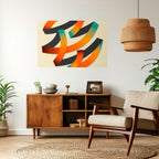 RIBBON REVERIE Peel and Stick Horizontal Poster