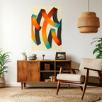 RIBBON REVERIE Peel and Stick Vertical Poster