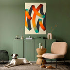 RIBBON REVERIE Peel and Stick Vertical Poster