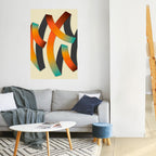 RIBBON REVERIE Peel and Stick Vertical Poster