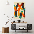 RIBBON REVERIE Peel and Stick Vertical Poster