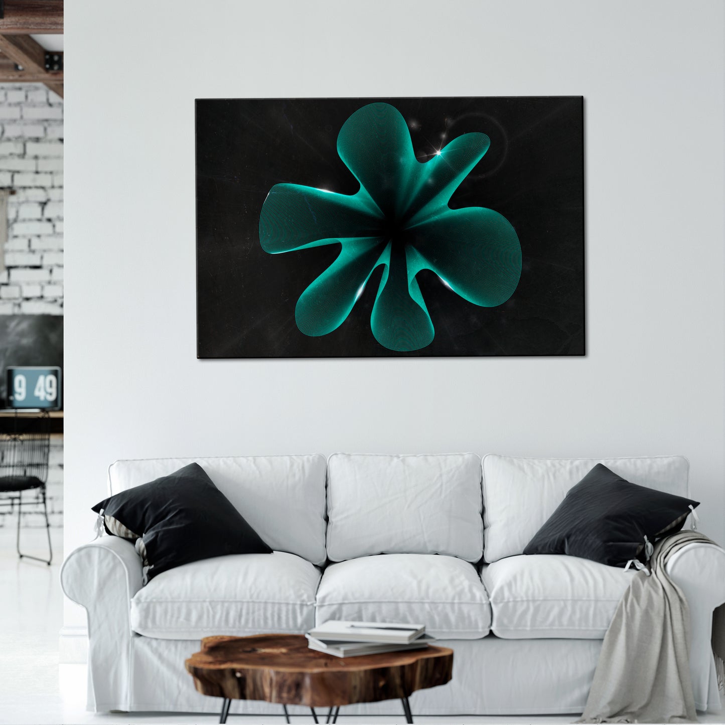 ELECTRIC ILLUSION Horizontal Canvas Print