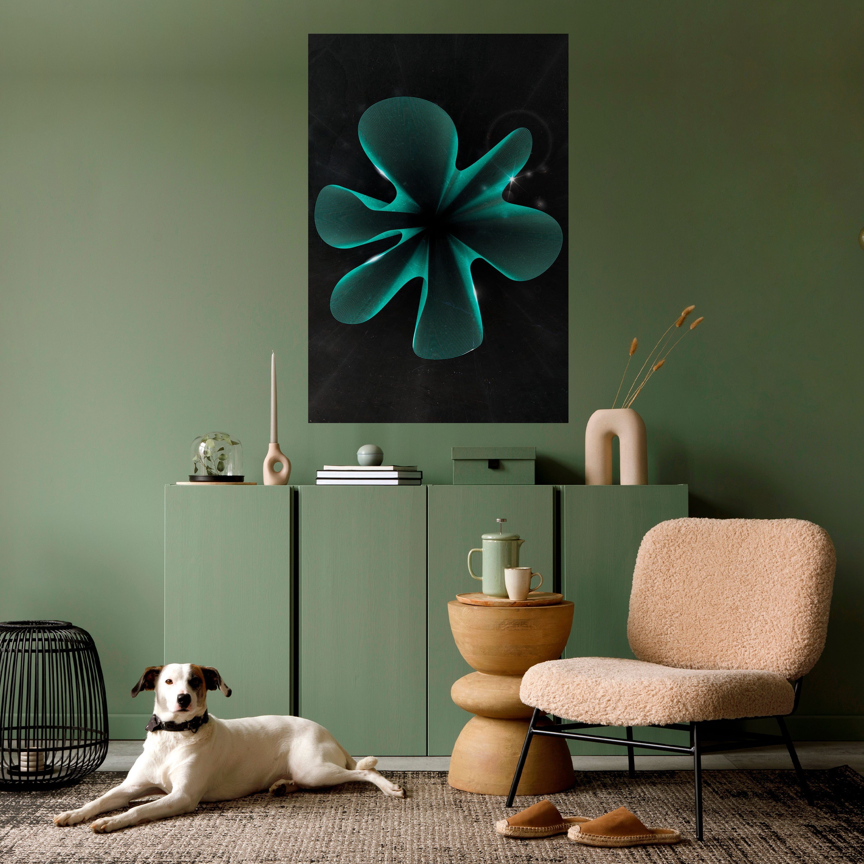 ELECTRIC ILLUSION Poster Vertical Autocolante