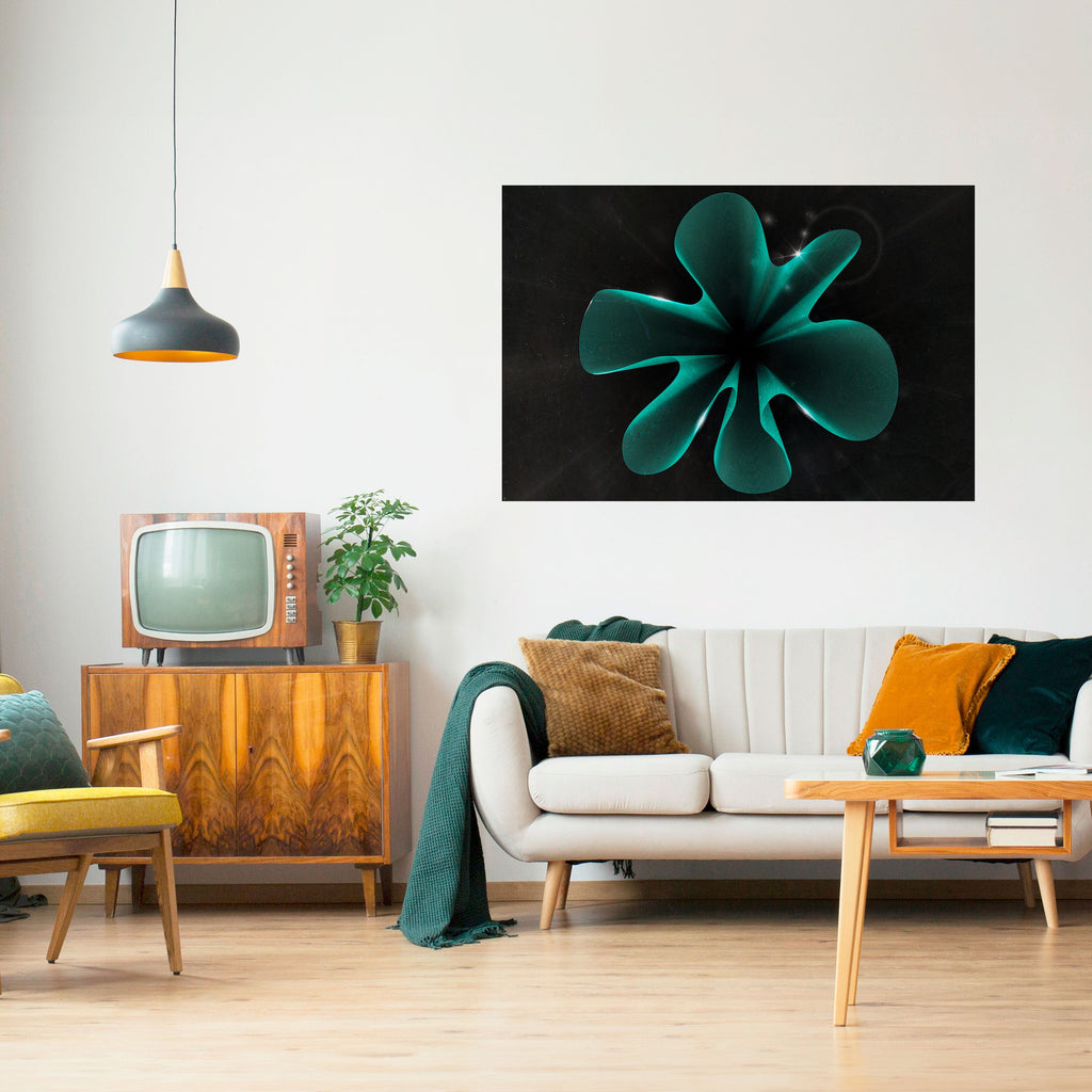 ELECTRIC ILLUSION Peel and Stick Horizontal Poster