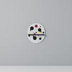 DOT-TO-DOT LULLABY Prateleira Oval Decorativa em Acabamento Preto