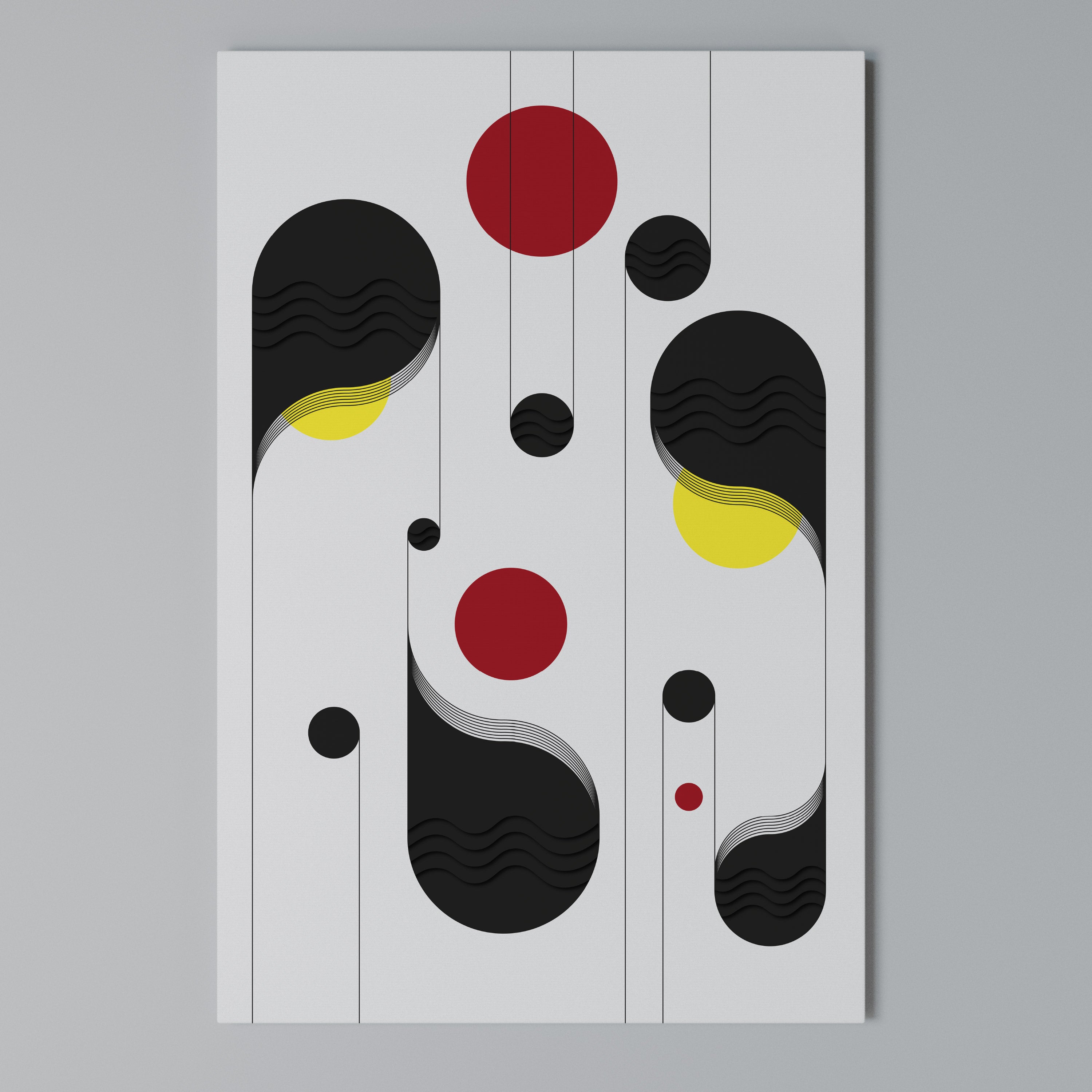 DOT-TO-DOT LULLABY Vertical Canvas Print