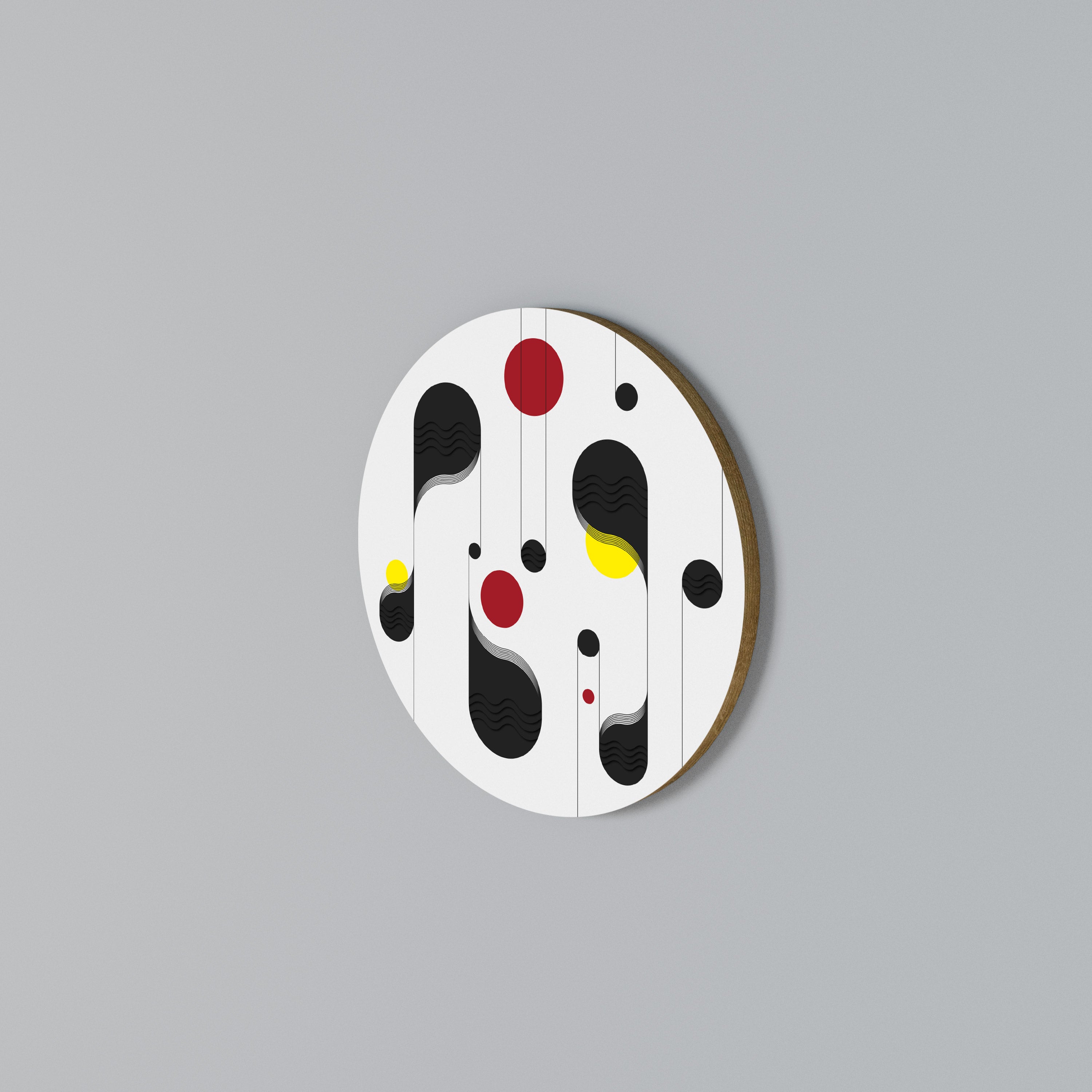 DOT-TO-DOT LULLABY Arte de Parede Redonda