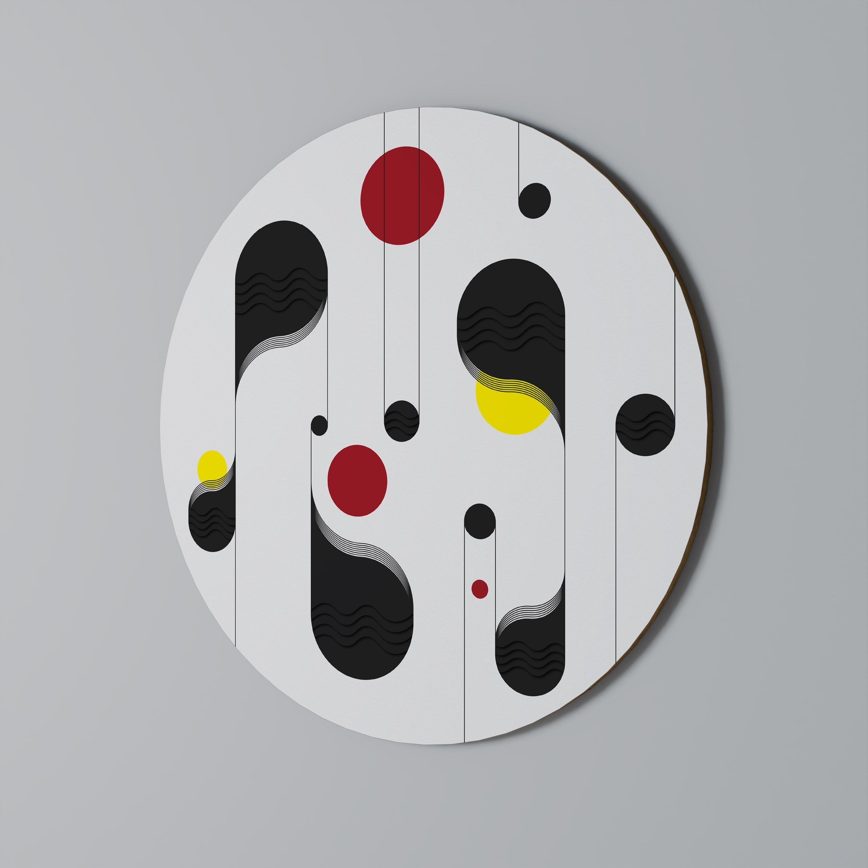 DOT-TO-DOT LULLABY Quadro Redondo Decorativo