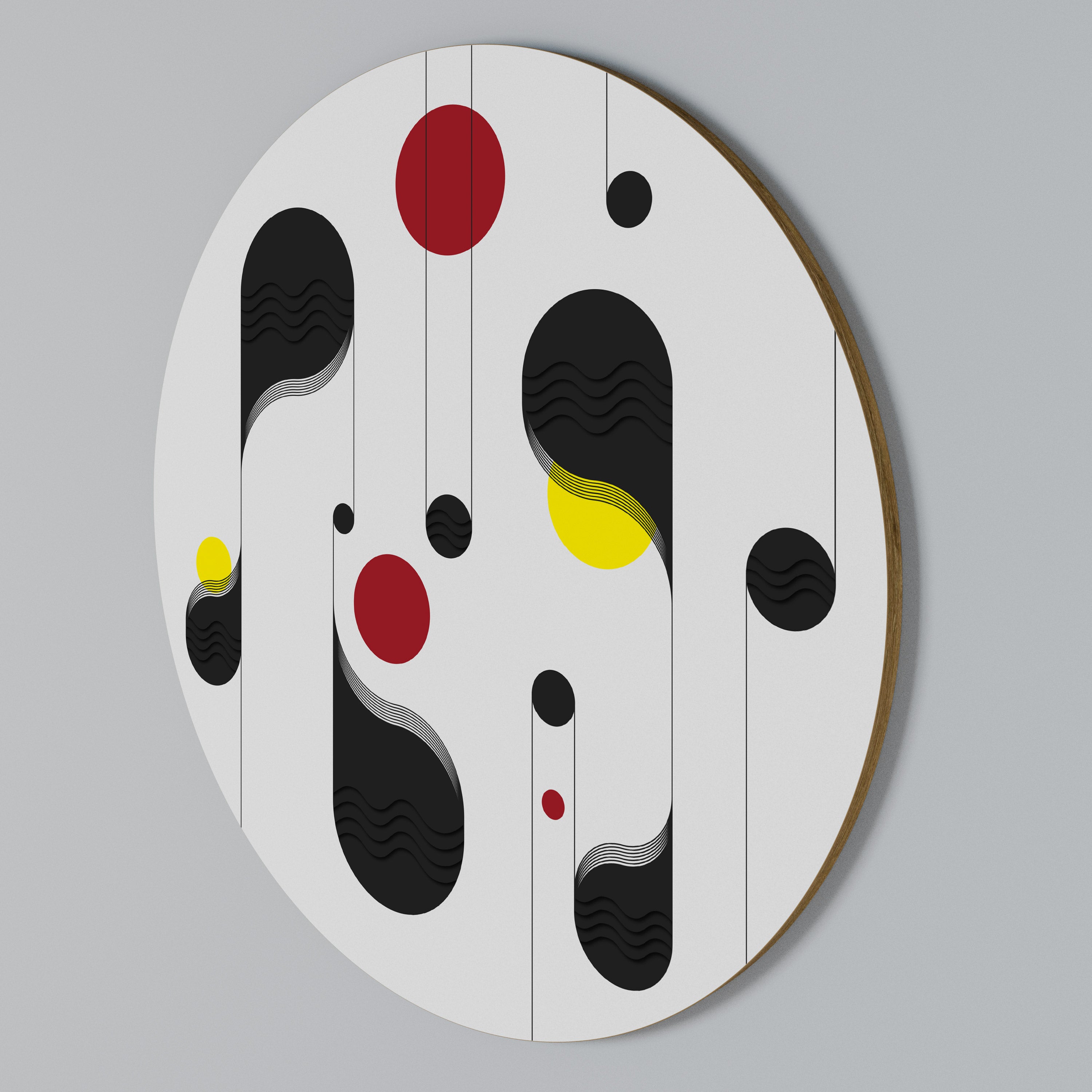 DOT-TO-DOT LULLABY Arte de Parede Redonda