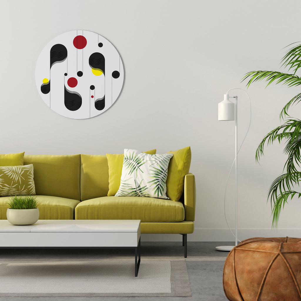DOT-TO-DOT LULLABY Quadro Redondo Decorativo