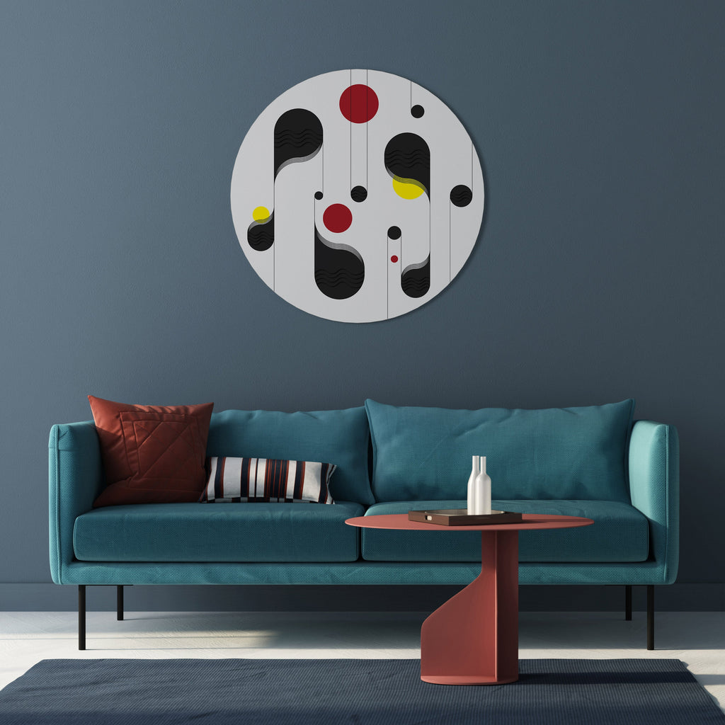 DOT-TO-DOT LULLABY Quadro Redondo Decorativo