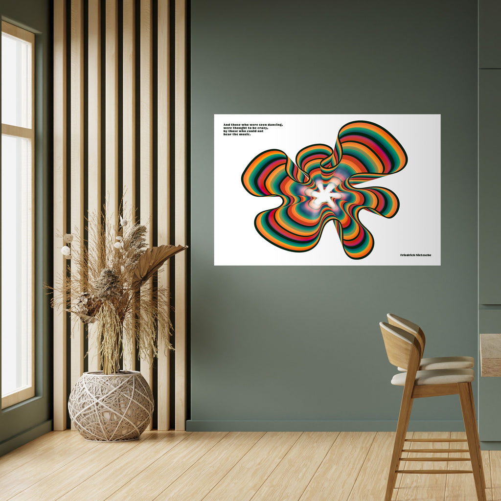 NOSTALGIC ECHOES [ENG] Peel and Stick Horizontal Poster