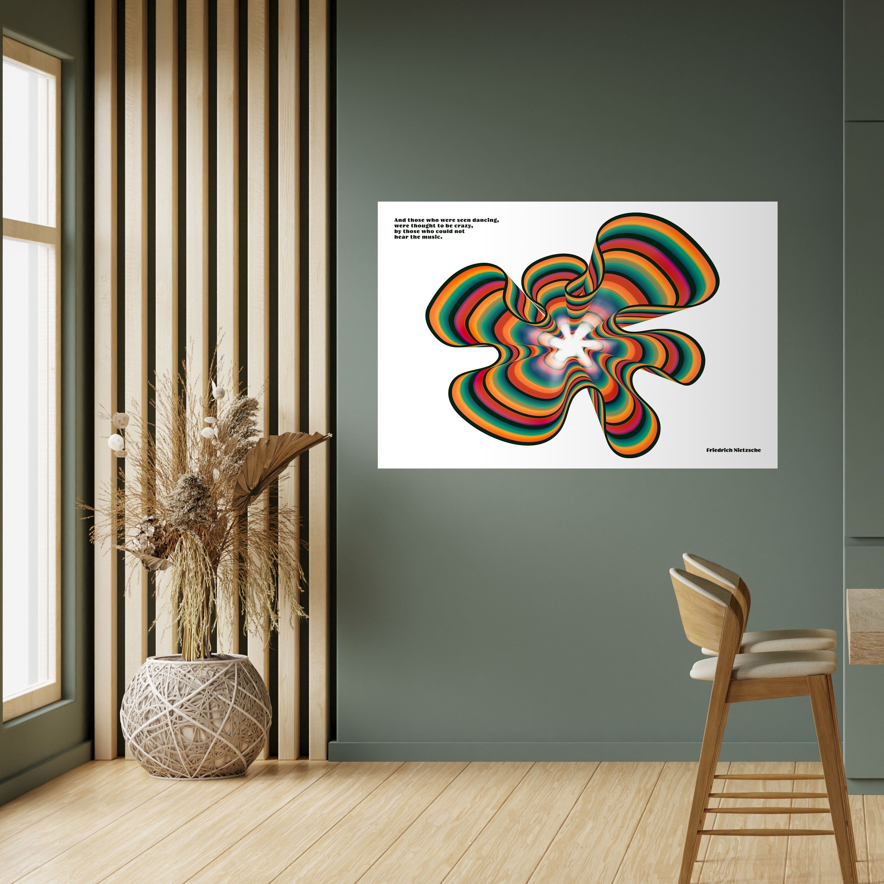 NOSTALGIC ECHOES [ENG] Peel and Stick Horizontal Poster