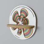 NOSTALGIC ECHOES [DE] Prateleira Oval Decorativa em Efeito Carvalho