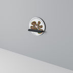 NOSTALGIC ECHOES [DE] Prateleira Redonda Decorativa em Acabamento Preto