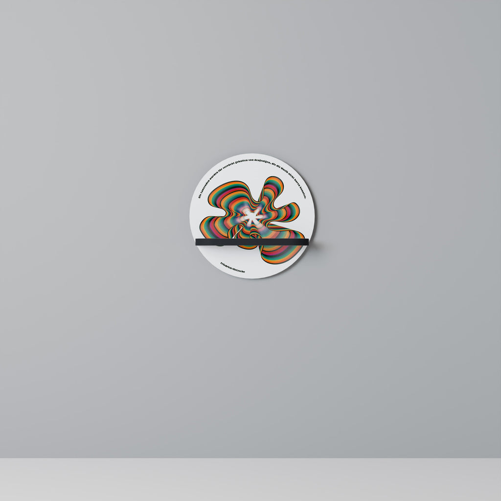 NOSTALGIC ECHOES [DE] Prateleira Redonda Decorativa em Acabamento Preto