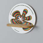 NOSTALGIC ECHOES [DE] Prateleira Redonda Decorativa em Efeito Carvalho