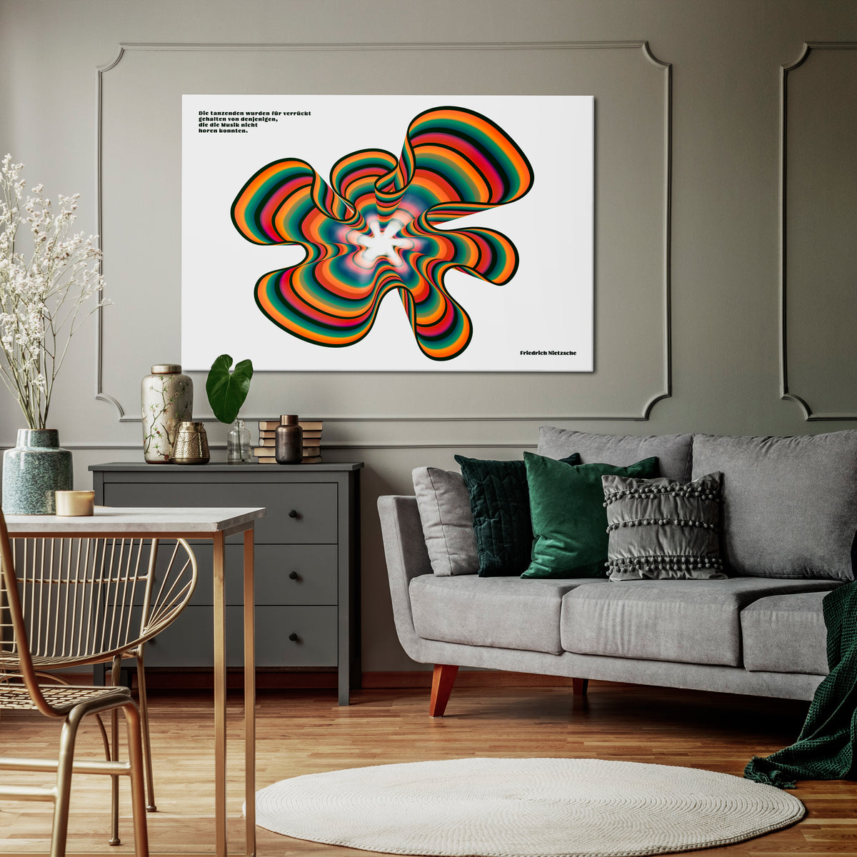 NOSTALGIC ECHOES [DE] Horizontal Canvas Print