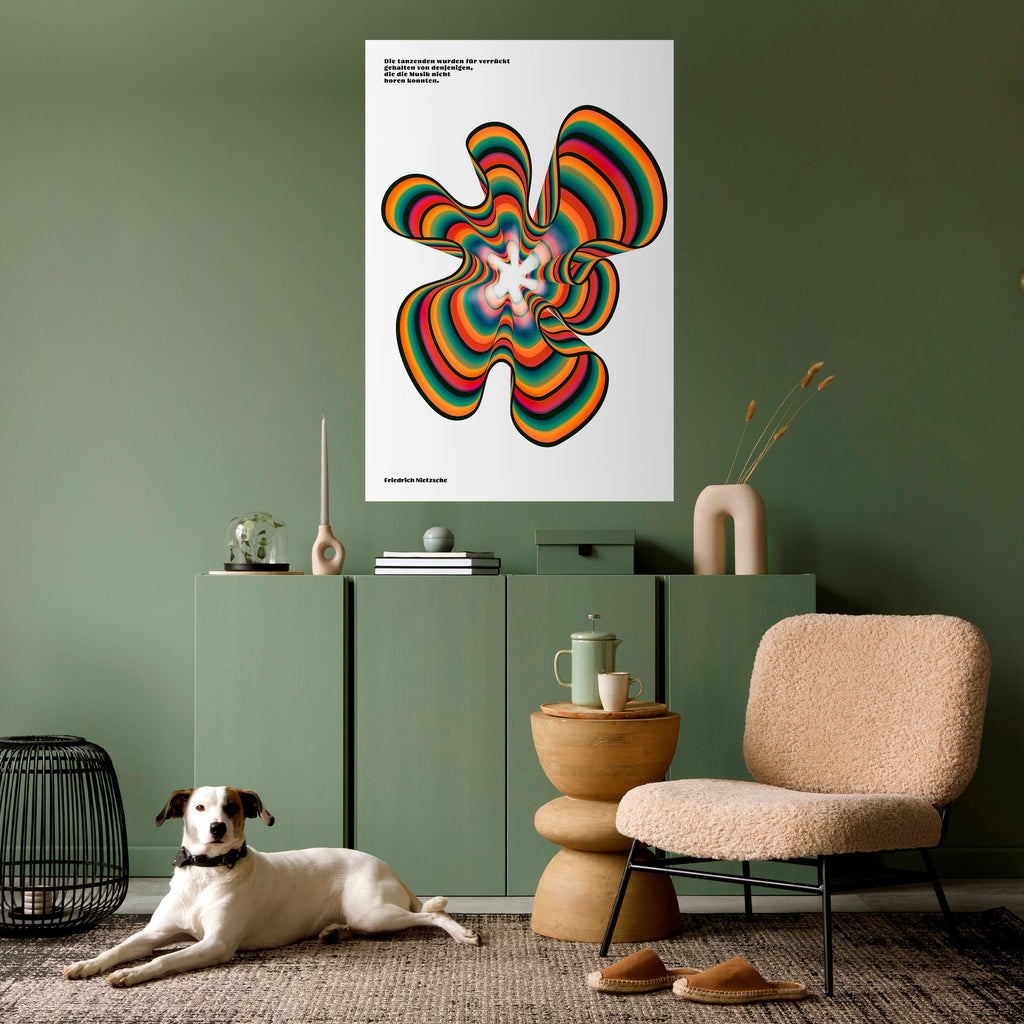 NOSTALGIC ECHOES [DE] Peel and Stick Vertical Poster