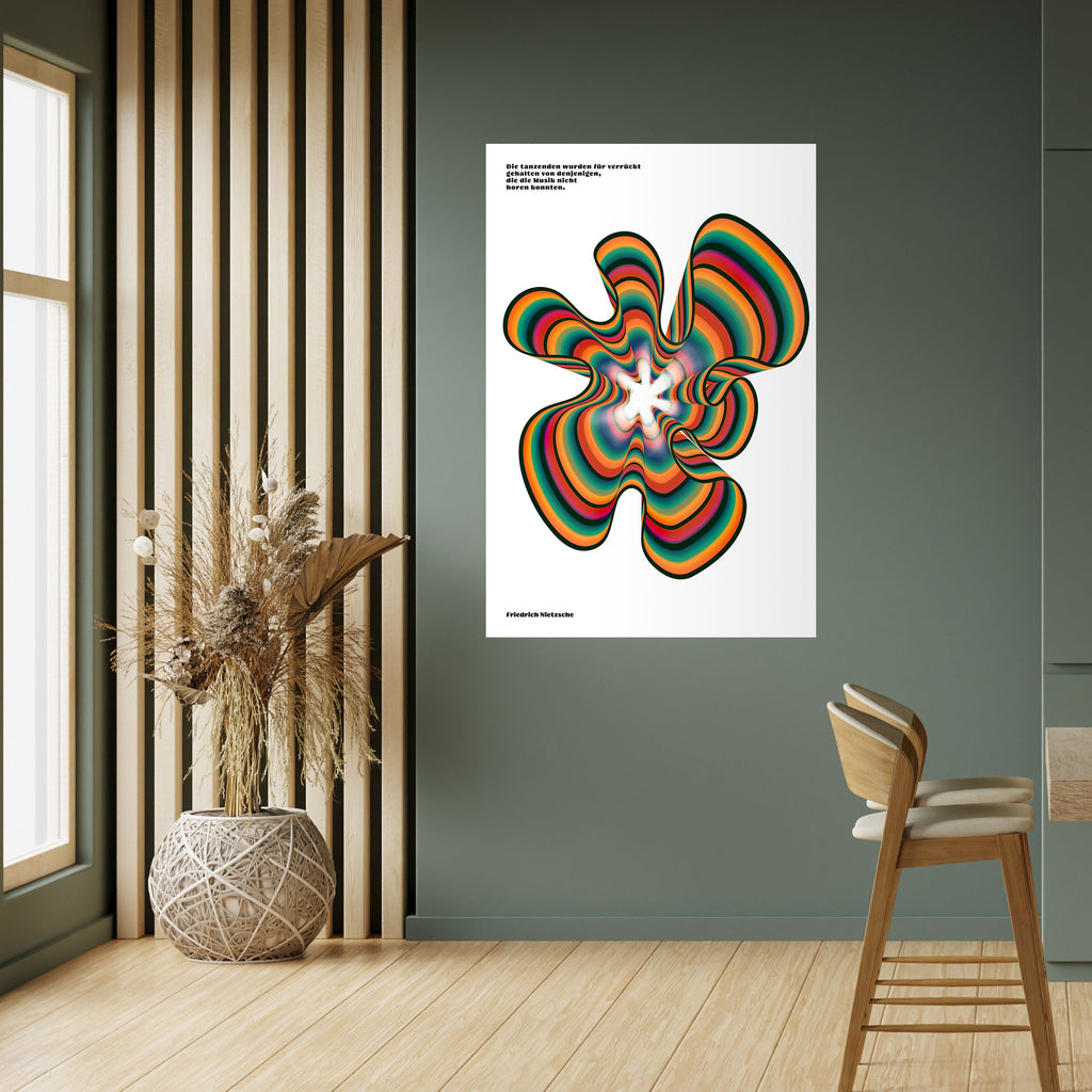 NOSTALGIC ECHOES [DE] Peel and Stick Vertical Poster