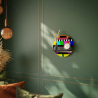 PHILIPS PATTERN Prateleira Redonda Decorativa em Acabamento Preto