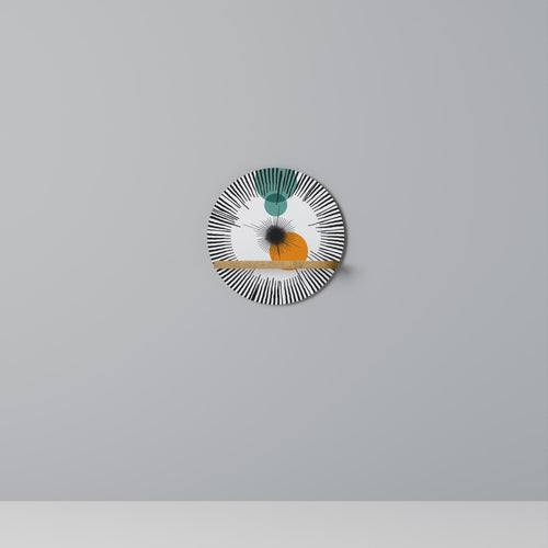 CHROMALINE CREATION Prateleira Redonda Decorativa em Efeito Carvalho