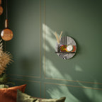 WHIMSICAL WAVES Prateleira Redonda Decorativa em Acabamento Preto