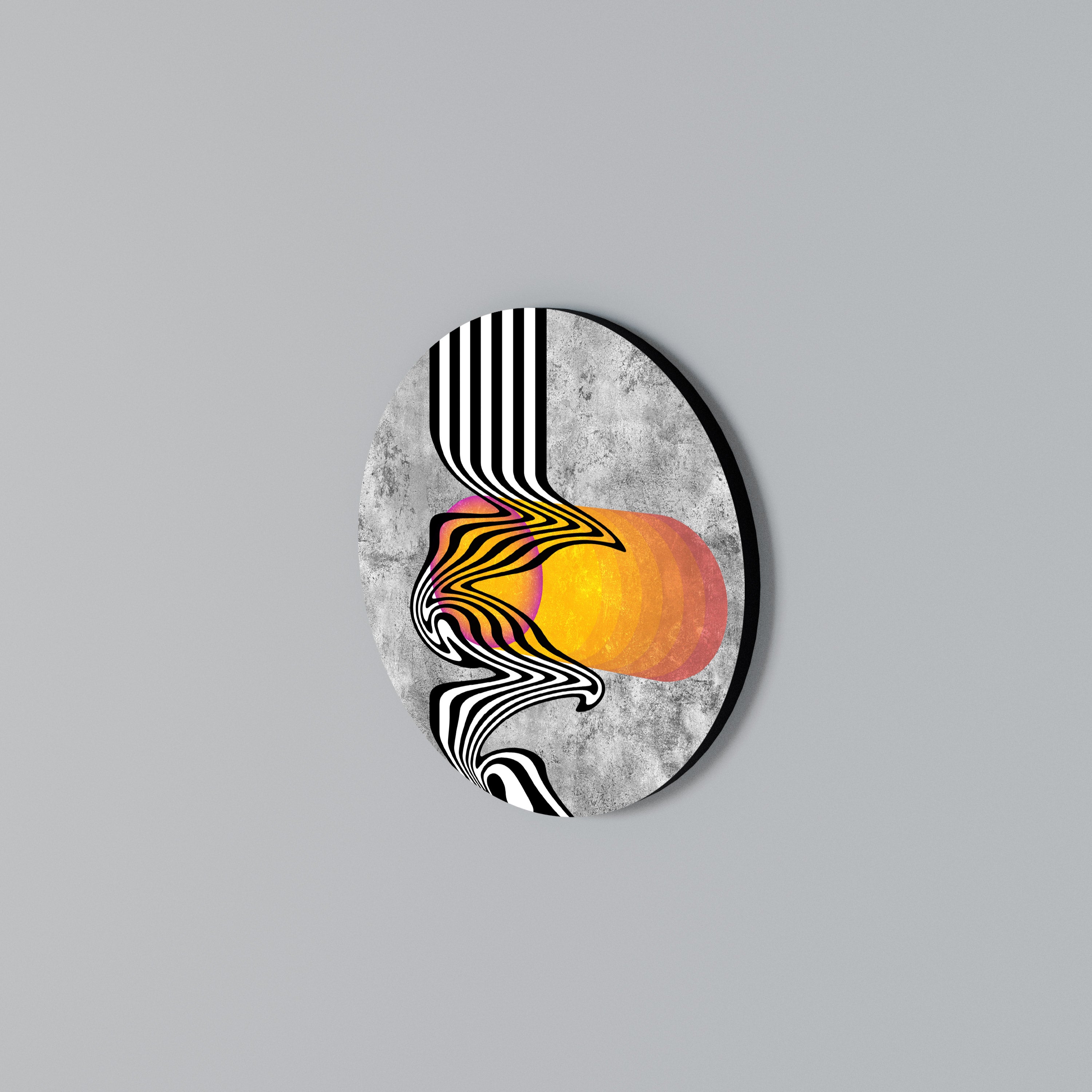 WHIMSICAL WAVES Arte de Parede Redonda