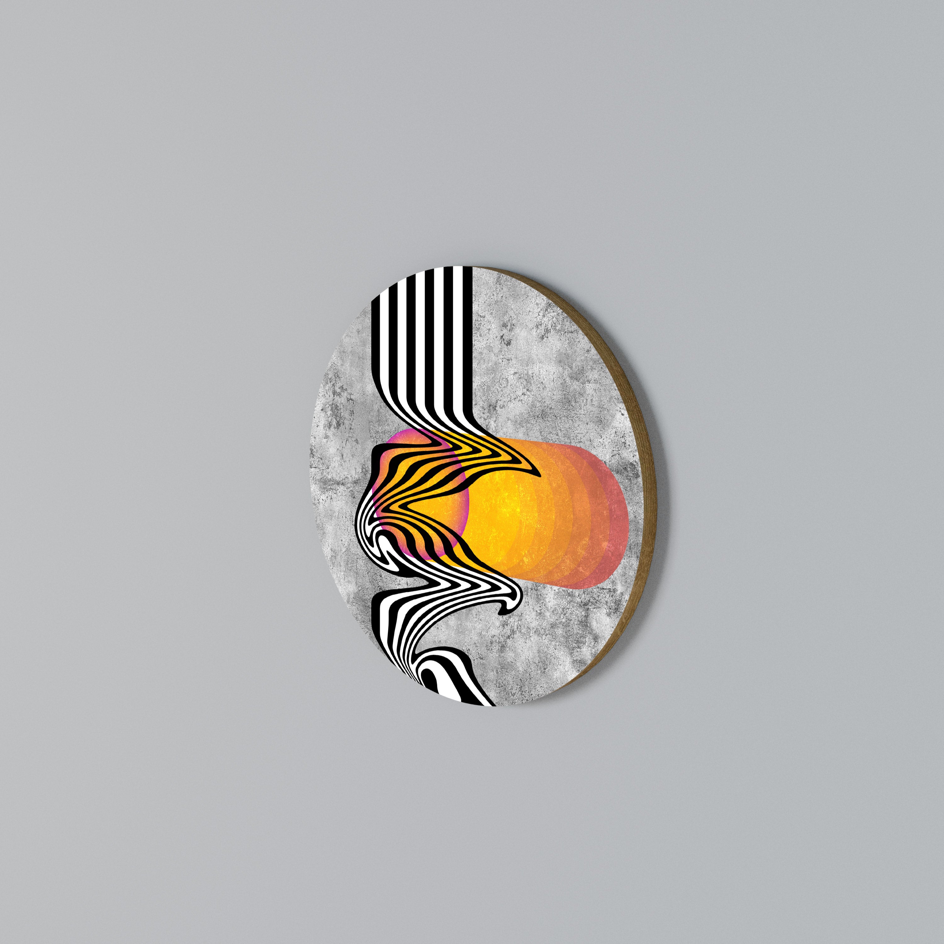 WHIMSICAL WAVES Arte de Parede Redonda