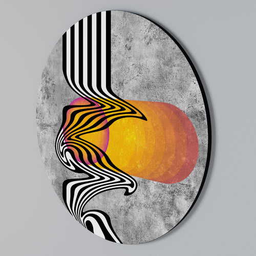 WHIMSICAL WAVES Arte de Parede Redonda