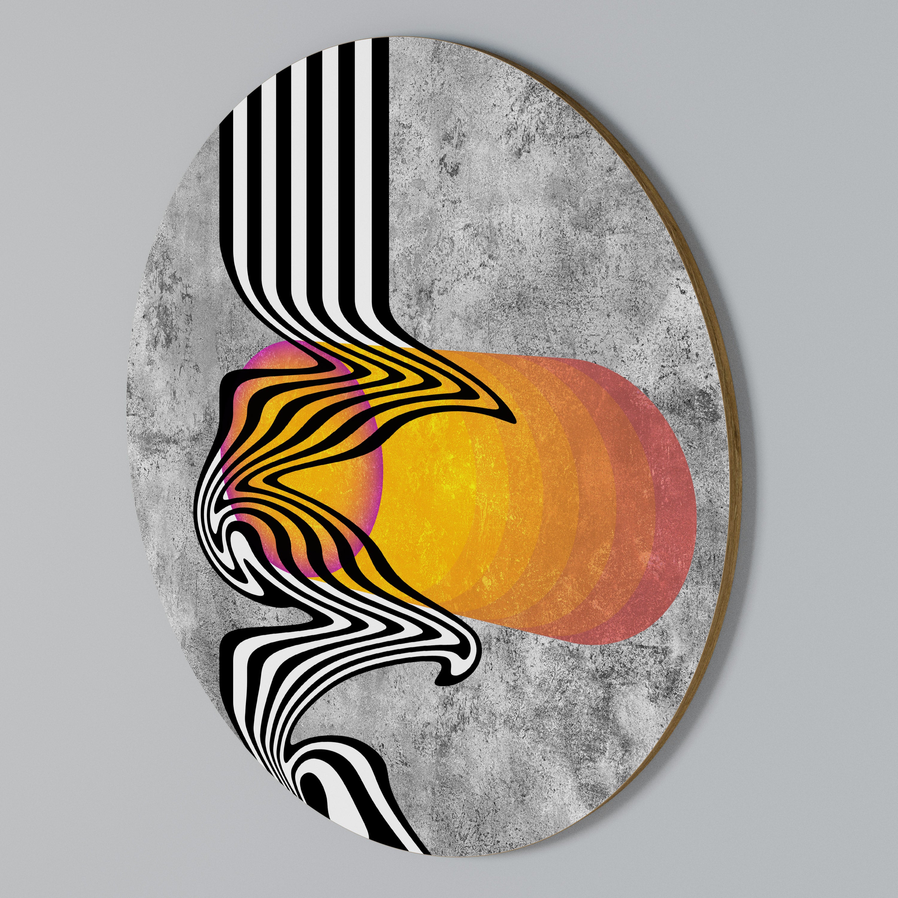 WHIMSICAL WAVES Arte de Parede Redonda